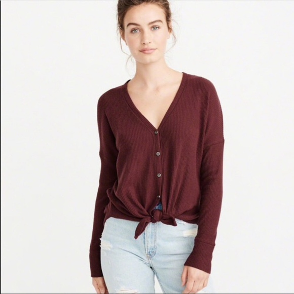 Cozy Tie Front Tee